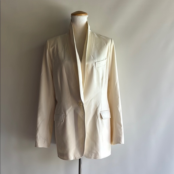 Smythe Cream Wool Blazer - sz 12 - Picture 1 of 5